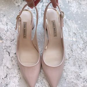Size 39 Zara sling back 2.5” heels